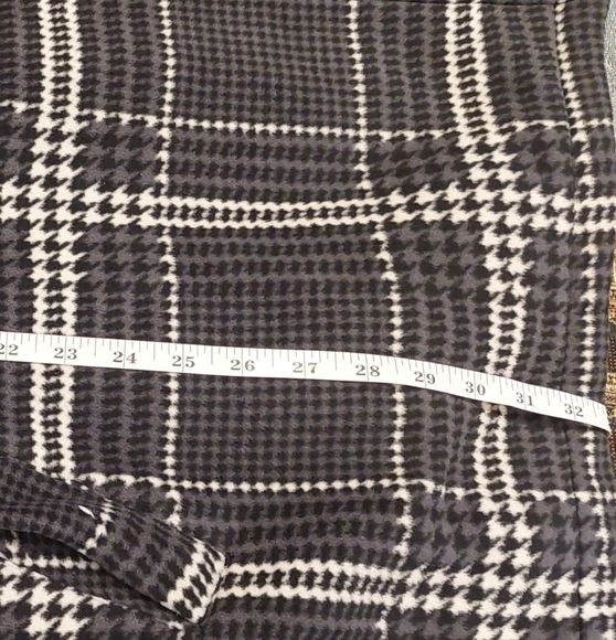 Plaid Women's Jacket - Black and White - Picture 12 of 13